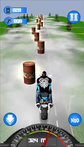 Highway Dash 3D - Speed ​​Street Bike Moto Racing скриншот 2