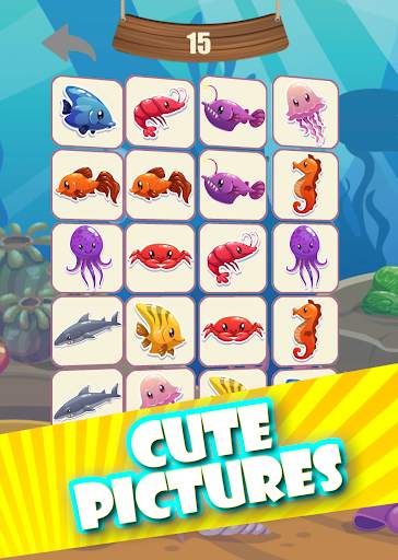Memory game - Ocean fish screenshot 1
