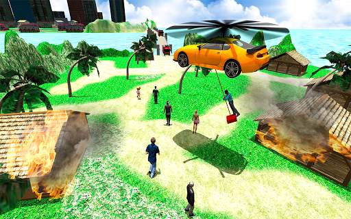 Flying Helicopter Car Taxi Game 2019 screenshot 11
