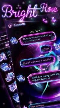 GO SMS BRIGHT ROSE THEME screenshot 1