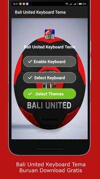 Bali United Keyboard Tema screenshot 4