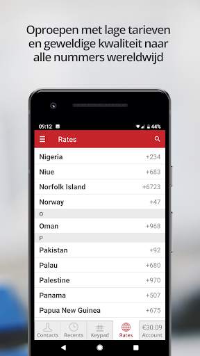 White International Calling - Bel-app en belkaart screenshot 2