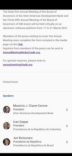 IDB / IDB Invest Annual Meeting screenshot 4