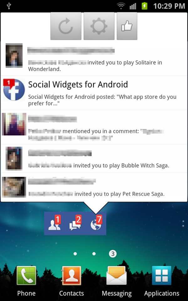 Social Widgets screenshot 1