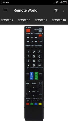 SHARP TV Remote Control screenshot 8