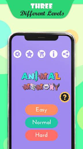 Animal Memory Game for Kids-Free Memory Match Game screenshot 1