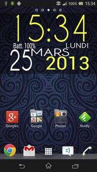 Easy Clock Widget Lite screenshot 1