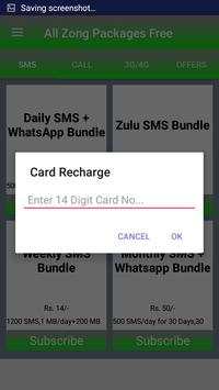 All Zong Packages 2019 zong sim packages screenshot 5