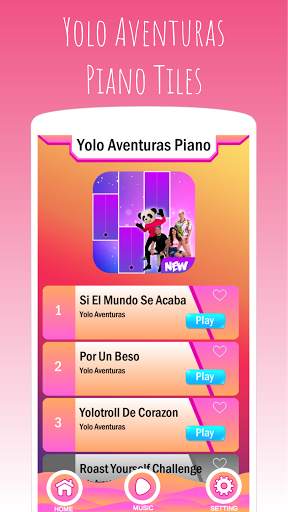 Yolo Aventuras 🎹 Piano Tiles screenshot 1