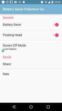 Battery Saver For Pokemon Go screenshot 1