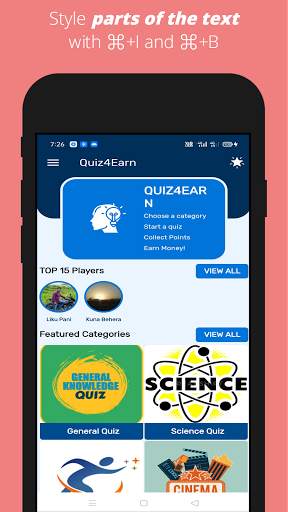 Quiz4Earn- Earn Money By Playing Quiz स्क्रीनशॉट 2