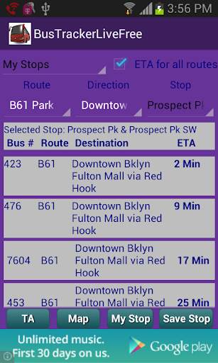 Bus Tracker Live Free screenshot 1