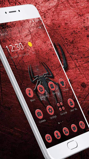 Black Cool Spider Theme screenshot 2