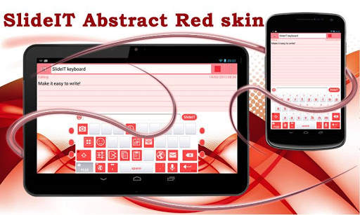 SlideIT Abstract Red Skin screenshot 1