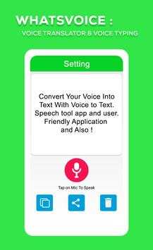 WhatsVoice: Voice Translator & Typing in Whatsapp screenshot 4