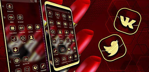 Red Lipstick Theme Launcher screenshot 6