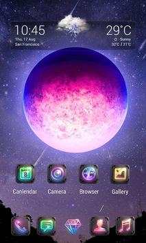 Purple Night Parallax V Launcher Theme screenshot 2