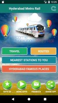 Hyderabad Metro Train App screenshot 1