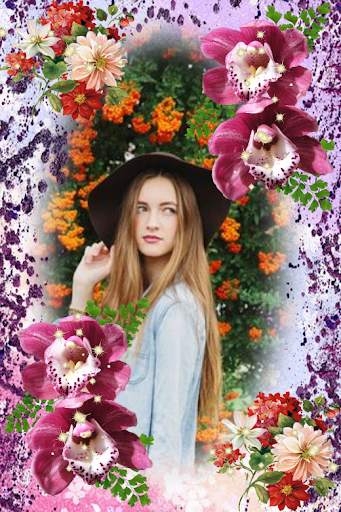 Garden Photo Frames Beautiful Flowers 8 تصوير الشاشة