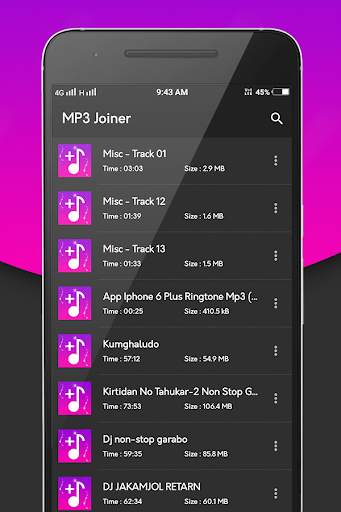 Unlimited MP3 Joiner screenshot 1