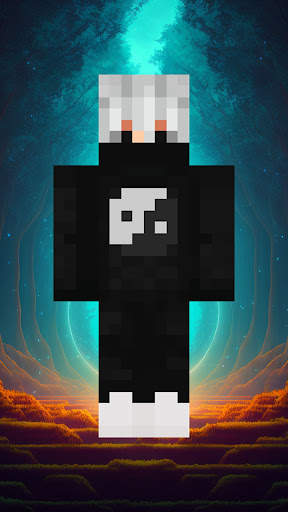 Black Skin for Minecraft screenshot 2