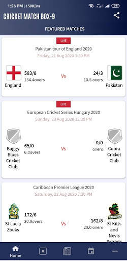 Cricket Match Box 9 screenshot 1