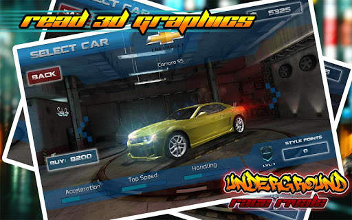 Underground Race Rivals 4 تصوير الشاشة
