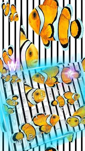 Orange Clownfish Keyboard screenshot 2