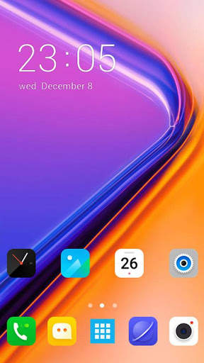 Abstract glass galaxy note 10 theme hd launcher screenshot 4
