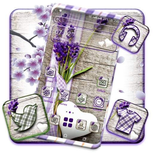 Lavender Heart Launcher Theme 1.1.0