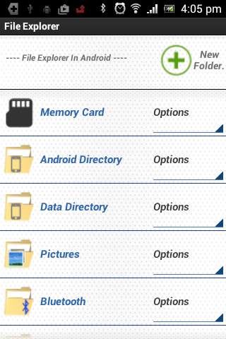 File Explorer in Android screenshot 1