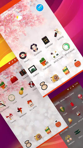 Lovely single girl APUS Launcher fashion theme screenshot 2