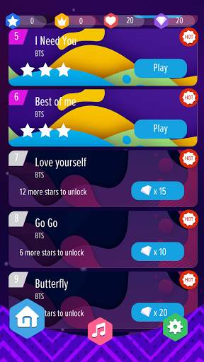 BlackPink vs BTS : Piano Tiles 8 - KPOP screenshot 6