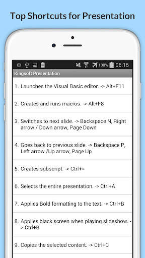 Free KingSoft Office Shortcuts screenshot 16