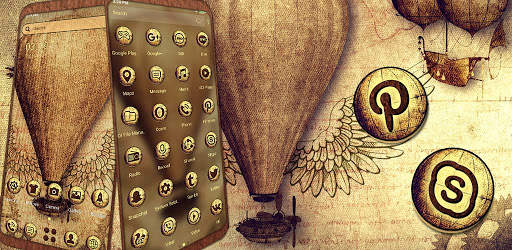 Vintage Air Balloon Launcher Theme screenshot 6