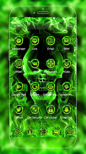Hell Skull Fire Theme screenshot 3