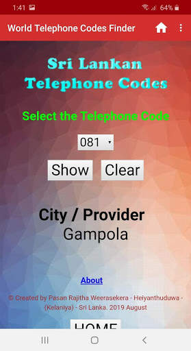 World Telephone Codes Finder screenshot 4