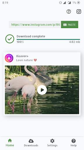 Video downloader for Instagram : IG saver  screenshot 2
