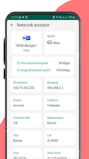 Speed test Wi-Fi & 3G, 5G, 4G screenshot 3