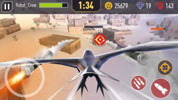 US Army Futuristic Robot: Crow Bird War Plane screenshot 2