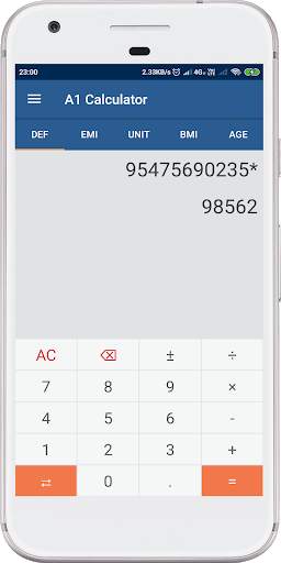 A1 Calculator screenshot 1
