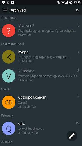 YAATA - SMS/MMS messaging скриншот 3