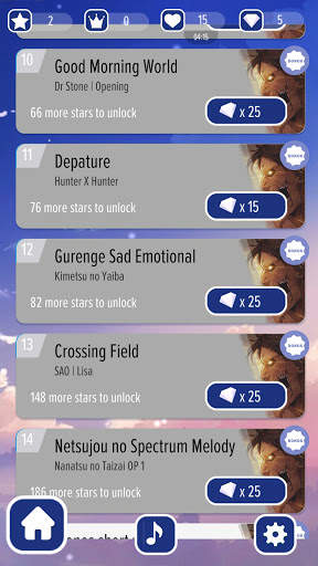 Piano AoT Sasageyo Anime Tiles screenshot 4
