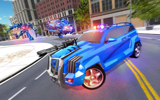 US Police Robot Car Transformation 2020 स्क्रीनशॉट 6