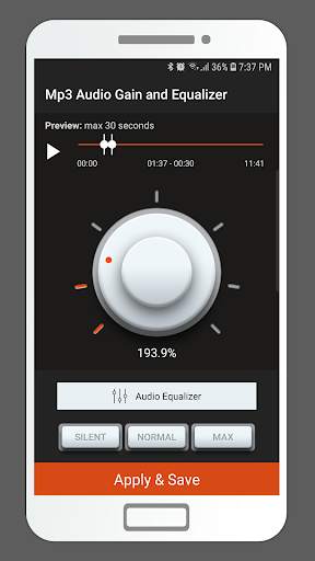 MP3 Audio Gain and Equalizer screenshot 2