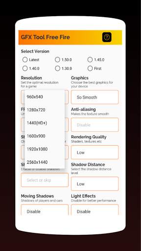 Gfx Tool For Free Fire Sensitivity - Fps Booster screenshot 2