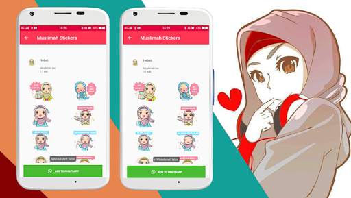 WA Sticker Muslimah Hijab Sticker Cute screenshot 3