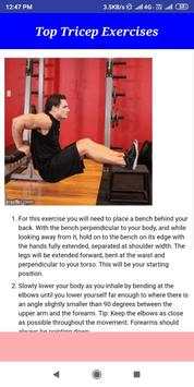 Tricep Exercise - Home & Gym Workout screenshot 2