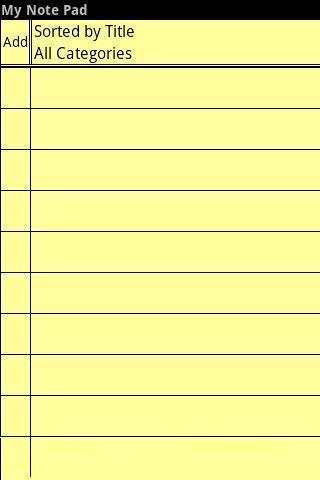 My Note Pad screenshot 1