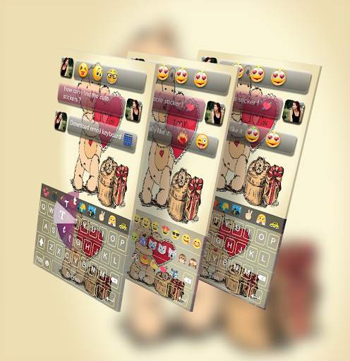 Teddy Bear Keyboard Theme - Teddy Bear Keyboard screenshot 1